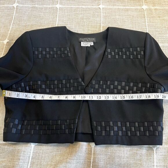 Cynthia Howie For Maggy Boutique Blazer Vintage Cropped Women’s 12 - Picture 5 of 7